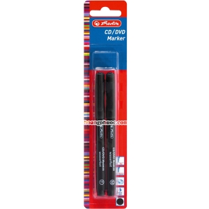 Herlitz - 2 bút lông đen 2 size ngòi