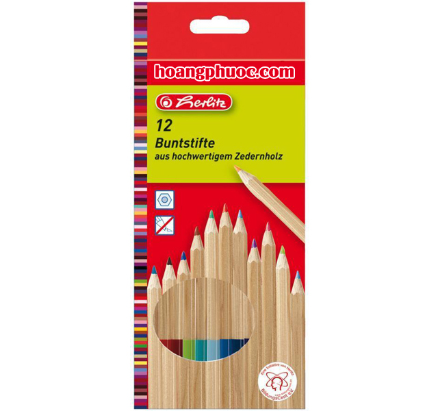 Bút chì màu Cedar Wood 12 màu