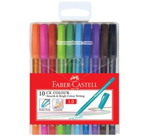 Faber Castell - Bút bi CX Colour 10 màu 1 mm