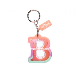 Keyring Smiggle - Glitter Shake Letter B