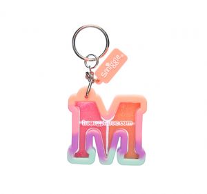 Keyring Smiggle - Glitter Shake Letter M