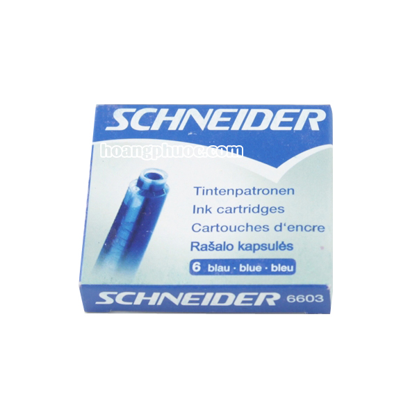 Hộp 6 ống mực xanh Schneider